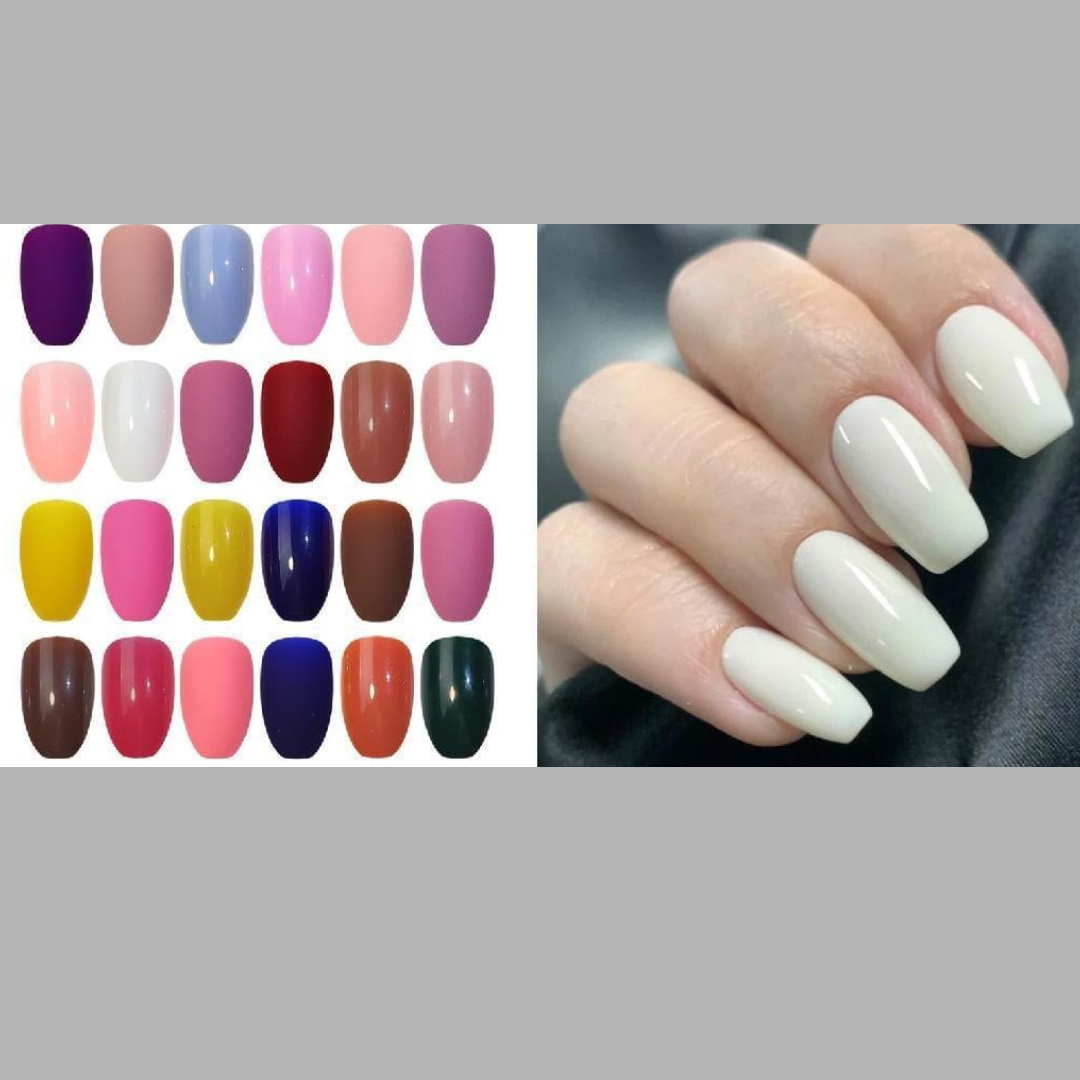Multi-Color Matte Fake Nails Set