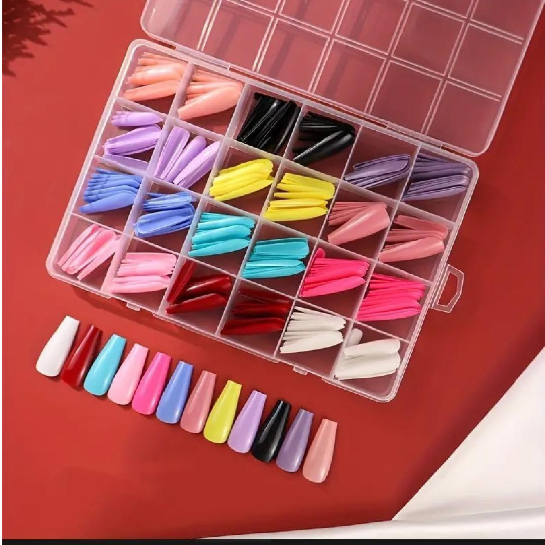 Multi-Color Matte Fake Nails Set