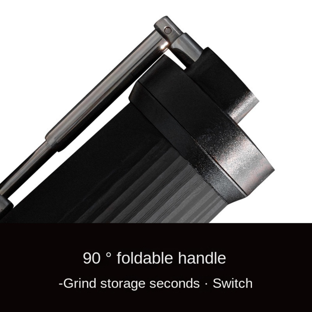 Manual Coffee Grinder with 7-Star Stainless Steel Conical Burr, 36 Adjustable Grind Settings, 90° Foldable Handle, Portable Hand Espresso Grinder, Non-Slip Grip, 25g Capacity (Black)