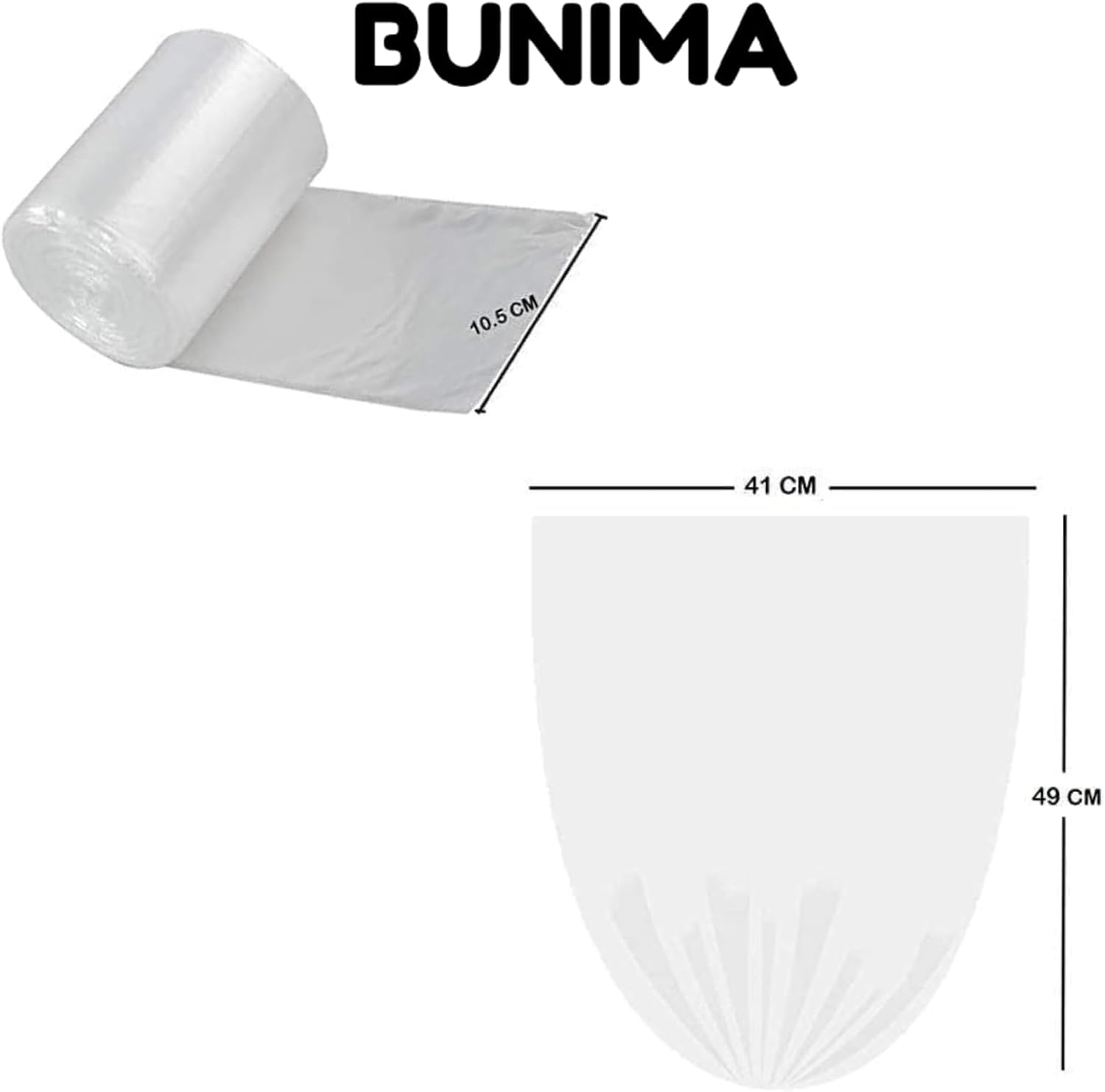 Vegetable Food Storage Bags Roll, 1.5 kg (380 Bags) Durable, Biodegradable, Heavy-Duty, Freezer Safe, BPA-Free Produces Bags for Kitchen, Fruits, Fridge, Trash & Industrial Use