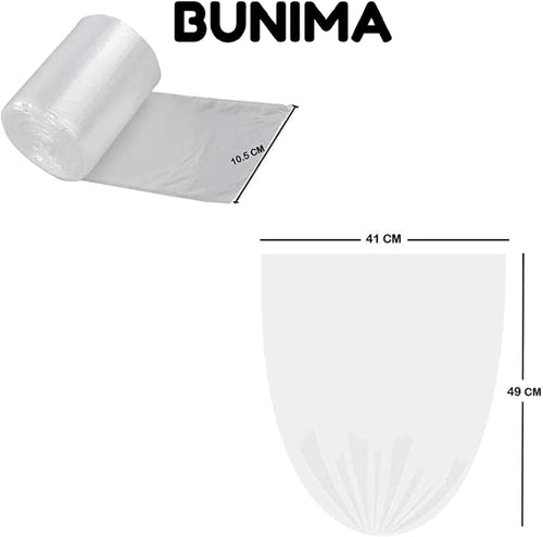 Vegetable Food Storage Bags Roll, 1.5 kg (380 Bags) Durable, Biodegradable, Heavy-Duty, Freezer Safe, BPA-Free Produces Bags for Kitchen, Fruits, Fridge, Trash & Industrial Use